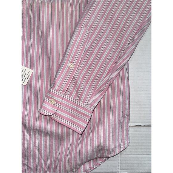 Polo Ralph Lauren Long Sleeve Custom Fit Button-Down Pink Striped Shirt NWT M - Picture 7 of 12